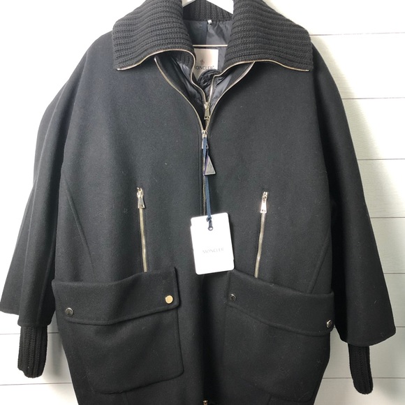 Moncler Jackets & Blazers - Moncler Acanthus Wool & Cashmere Coat Down